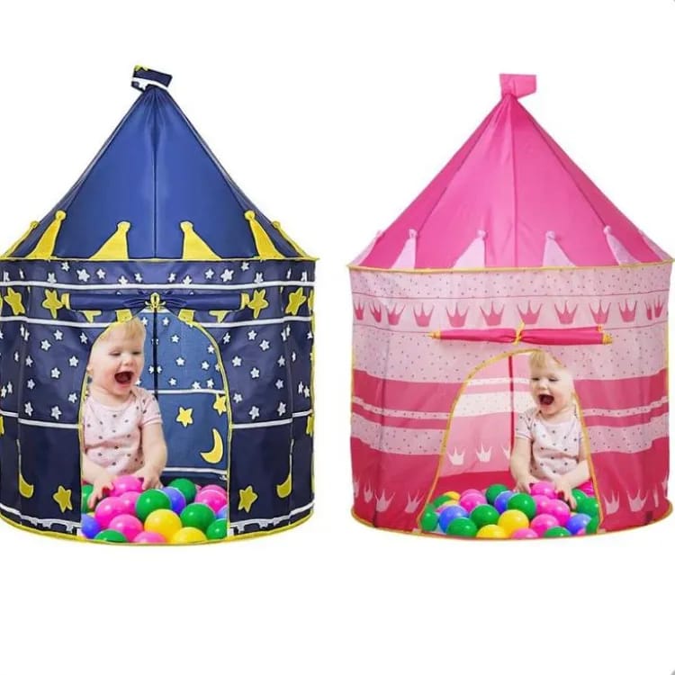 Kids Castle Play Tent House – Blue Prince & Pink Princess