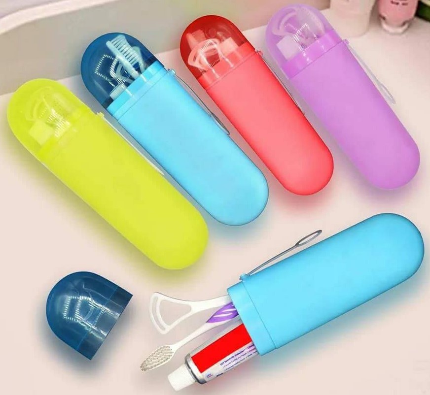 Portable toothbrush holder