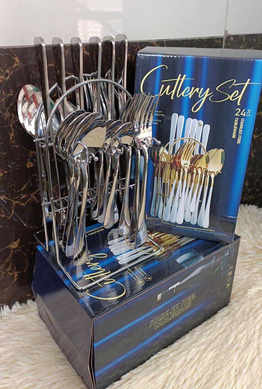 24 pcs stainless cutlery sets
