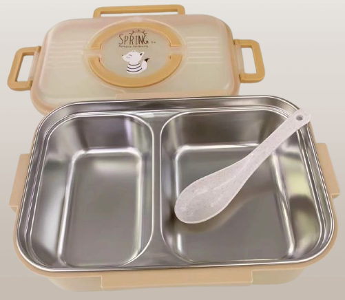 Bento lunch box with 2 compartment and soup container