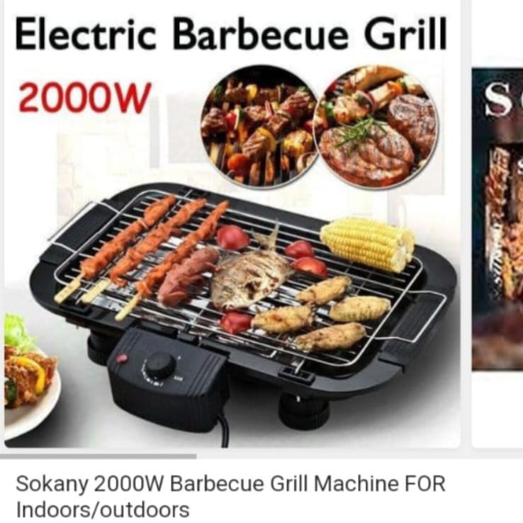 Electric barbecue grill