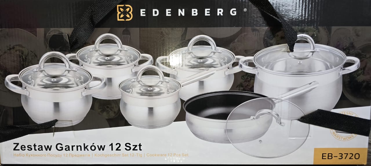 Edenberg 12-Piece Cookware Set