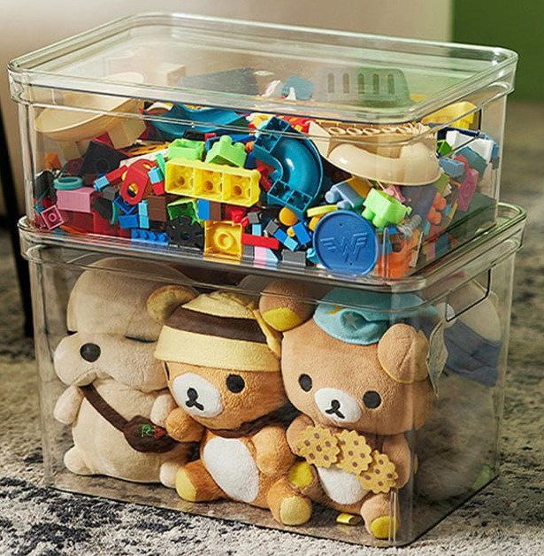 2pcs acrylic storage containers