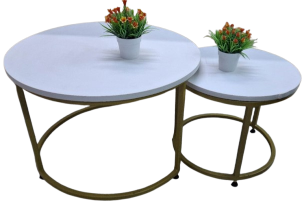 Sierra Round Nesting Coffee Table-2pcs Set