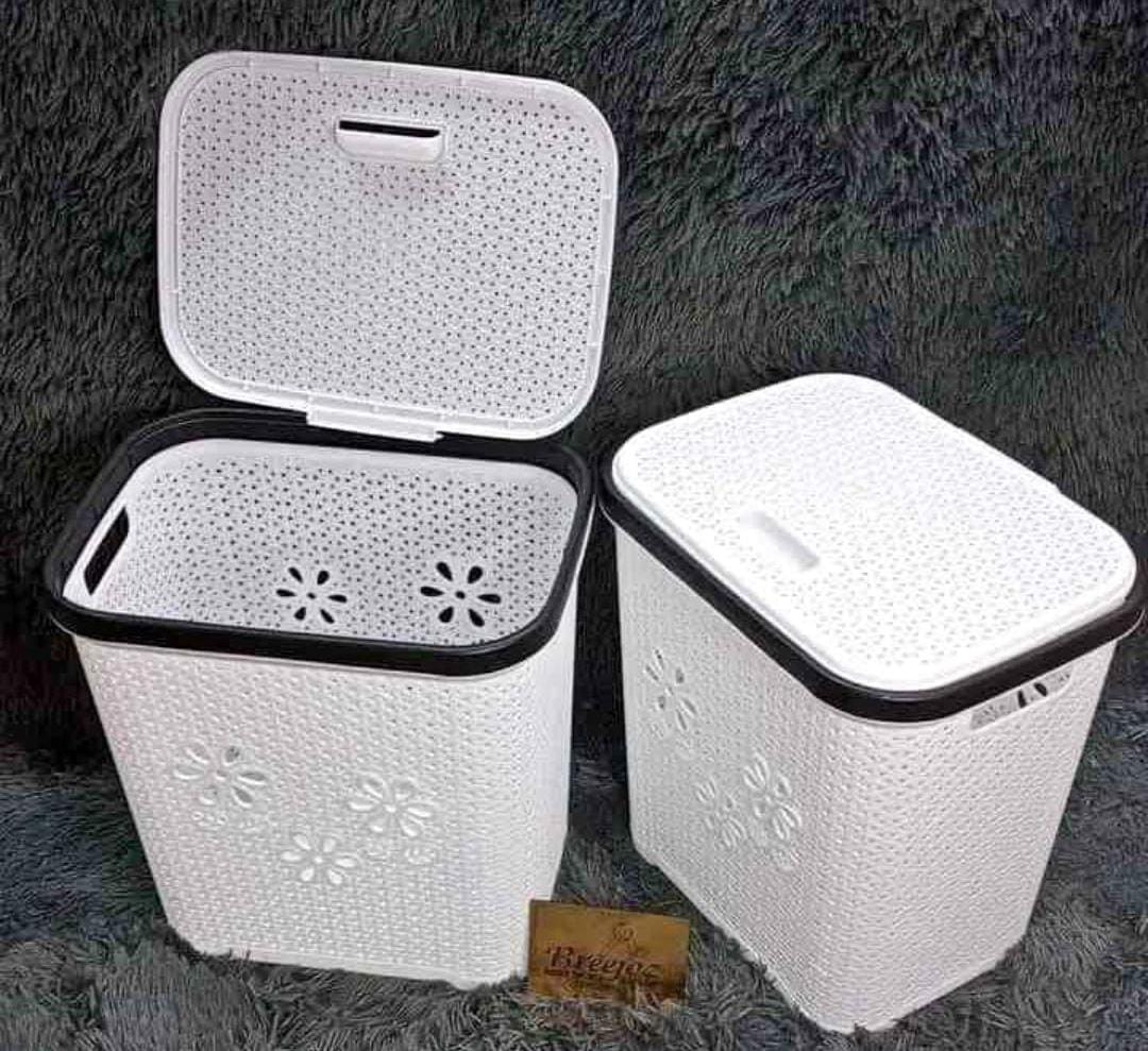 Large Laundry Basket with Lid | 70L Storage | Kenya