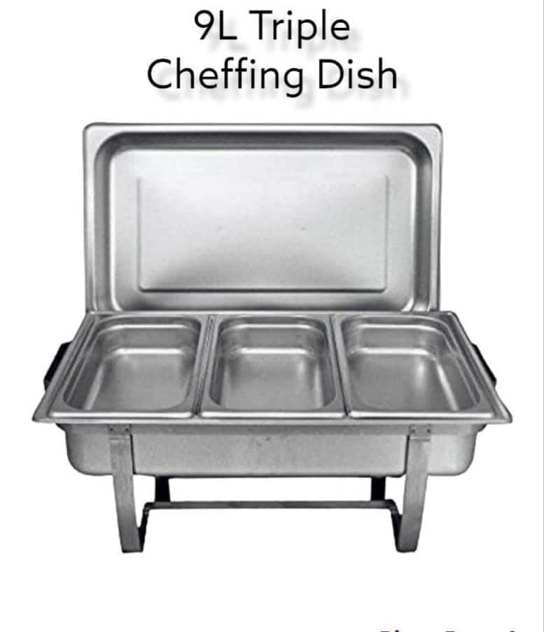 3 triple partion cheffing dishes /9ltrs