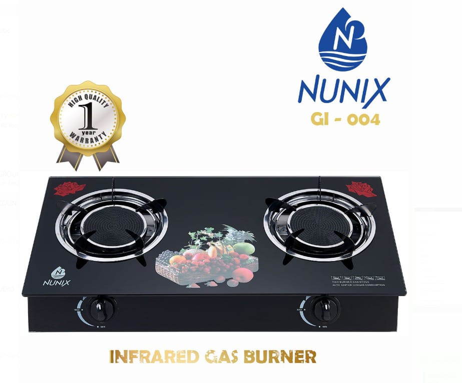 Nunix 2 Burner Infrared Gas Cooker