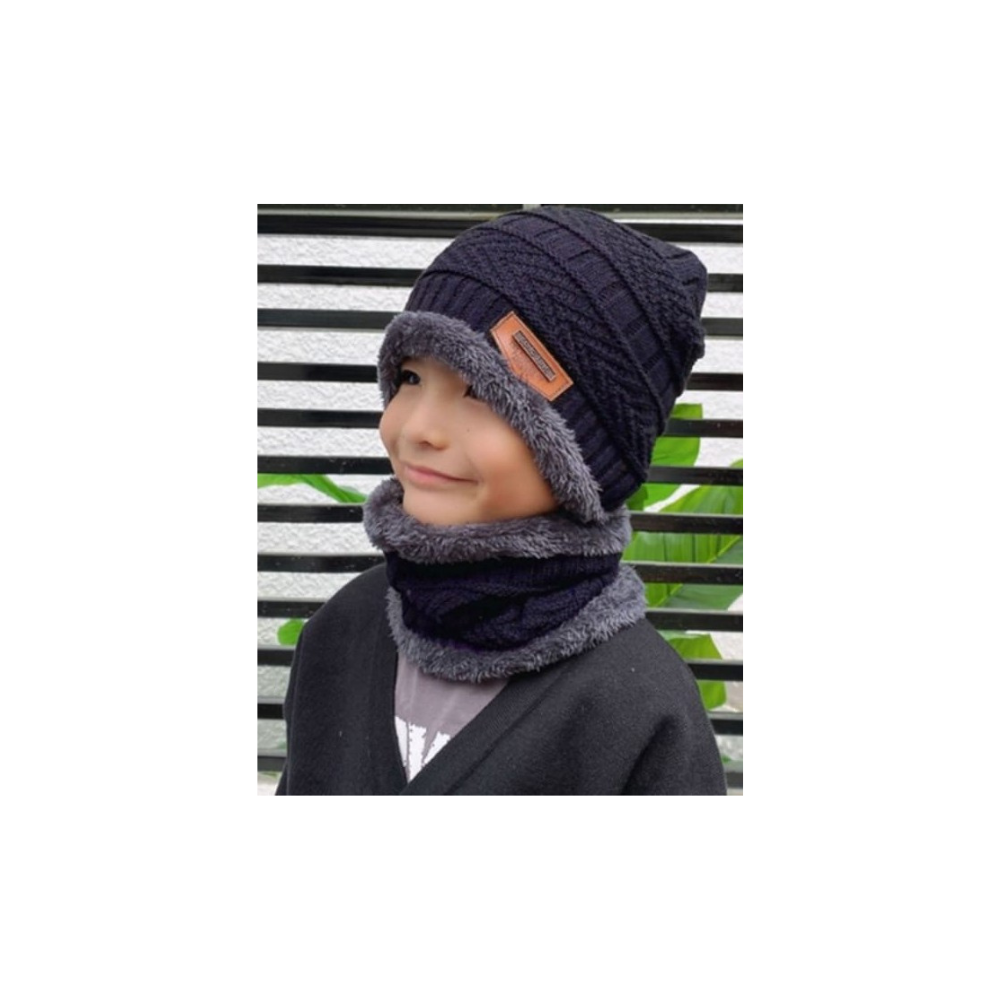 Kids Winter Beanie & Scarf Set