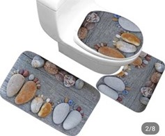 3in1 toilet mat set
