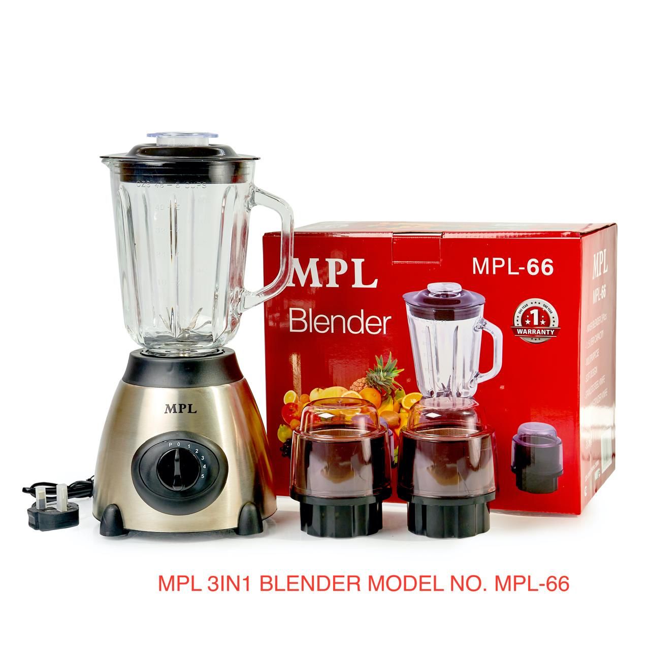 Primdale 3-in-1 Blender – 500W Motor