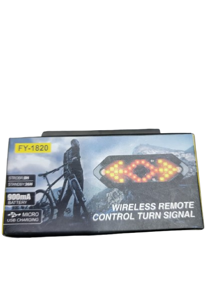 Wireless Remote Control Bicycle Tail Light with Turn Signals & Brake Light