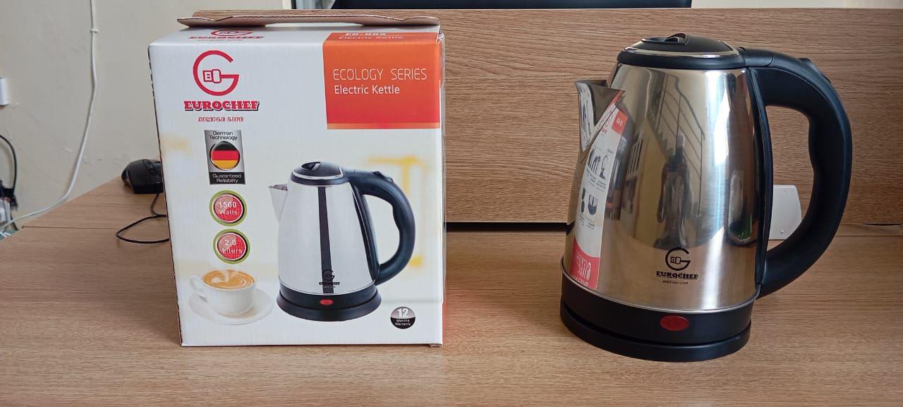 Eurochef 2ltrs Silver Kettle