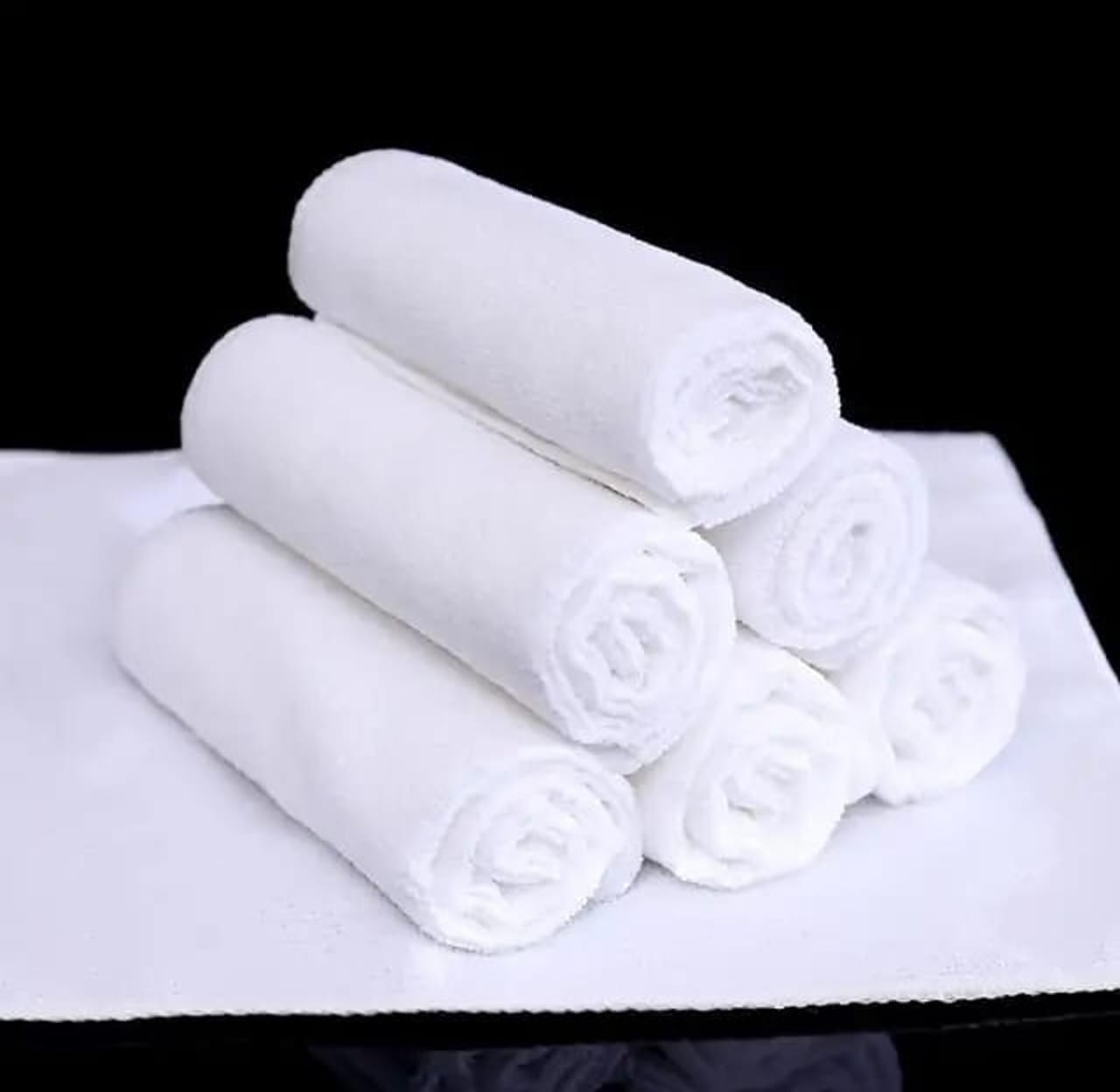 White hand towels