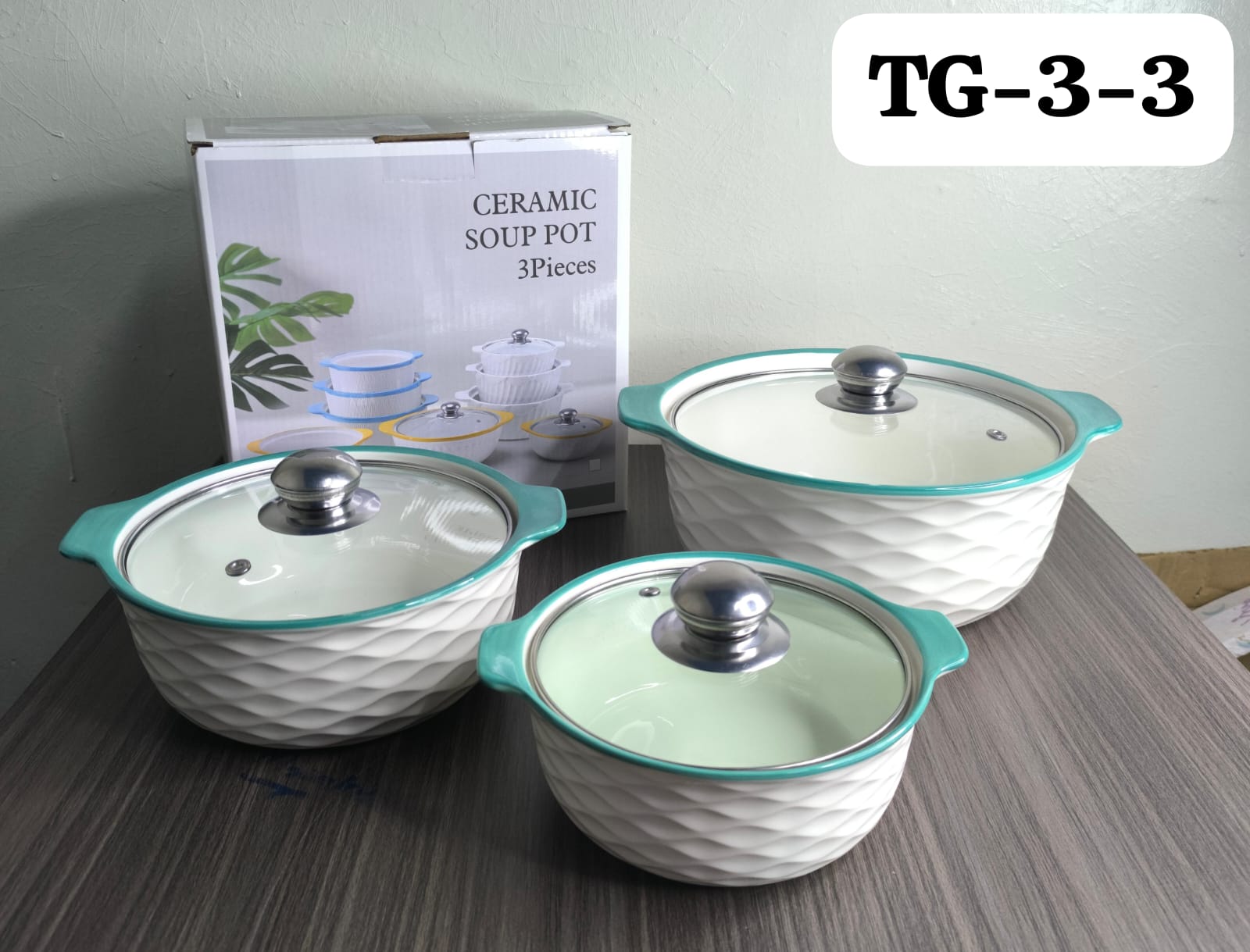 Ceramic Serving Bowls-3Pc