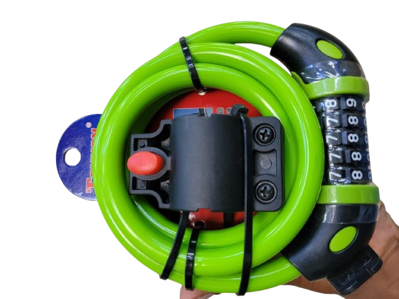 Bicycle passcode Lock Green,pink,yellow,blue – Heavy Duty
