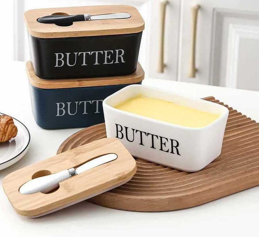 Ceramic butter set