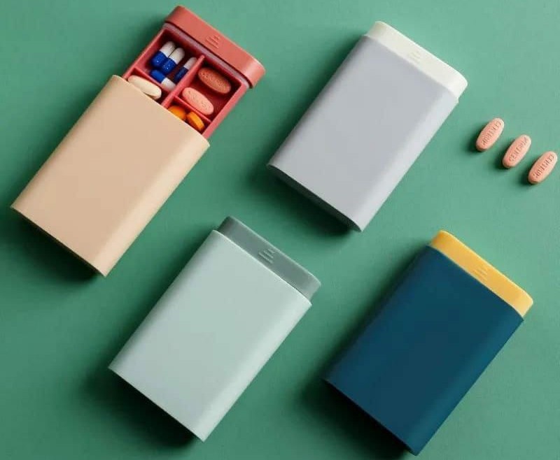 Nordic style pill (medicine) organiser
