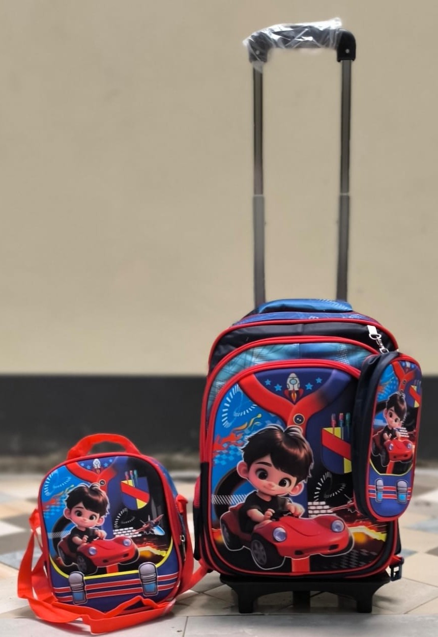 3-in-1 School Trolley Bags | Detachable & Foldable | Kenya
