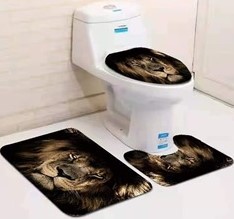 Toilet mat 3 in 1 set