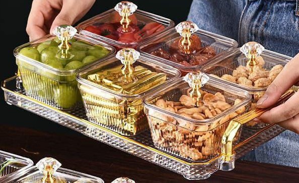 7-Piece Acrylic Snack Bowl Set