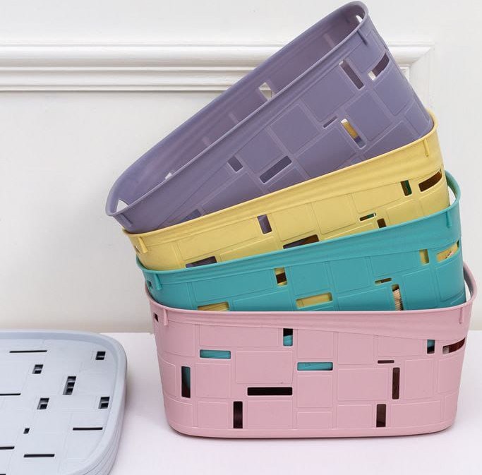 Multipurpose sundries storage baskets with lid