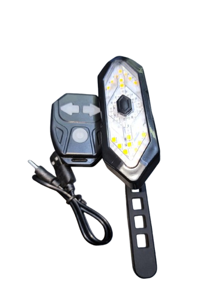 Wireless Remote Control Bicycle Tail Light with Turn Signals & Brake Light