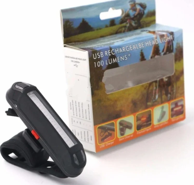 USB Rechargeable Red Bicycle Tail Light