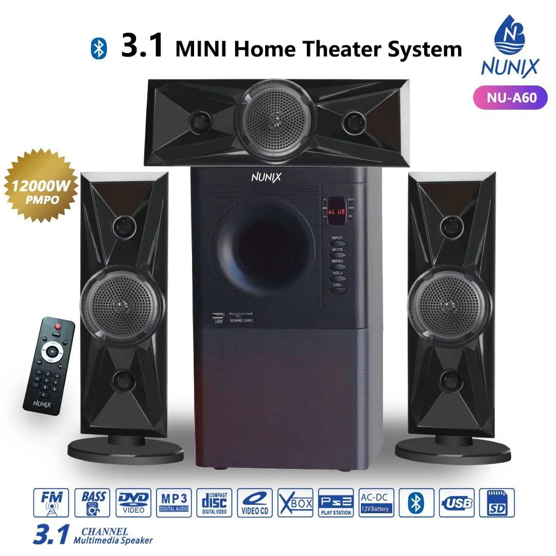 Nunix NU-A60 3.1 Mini Home Theater System