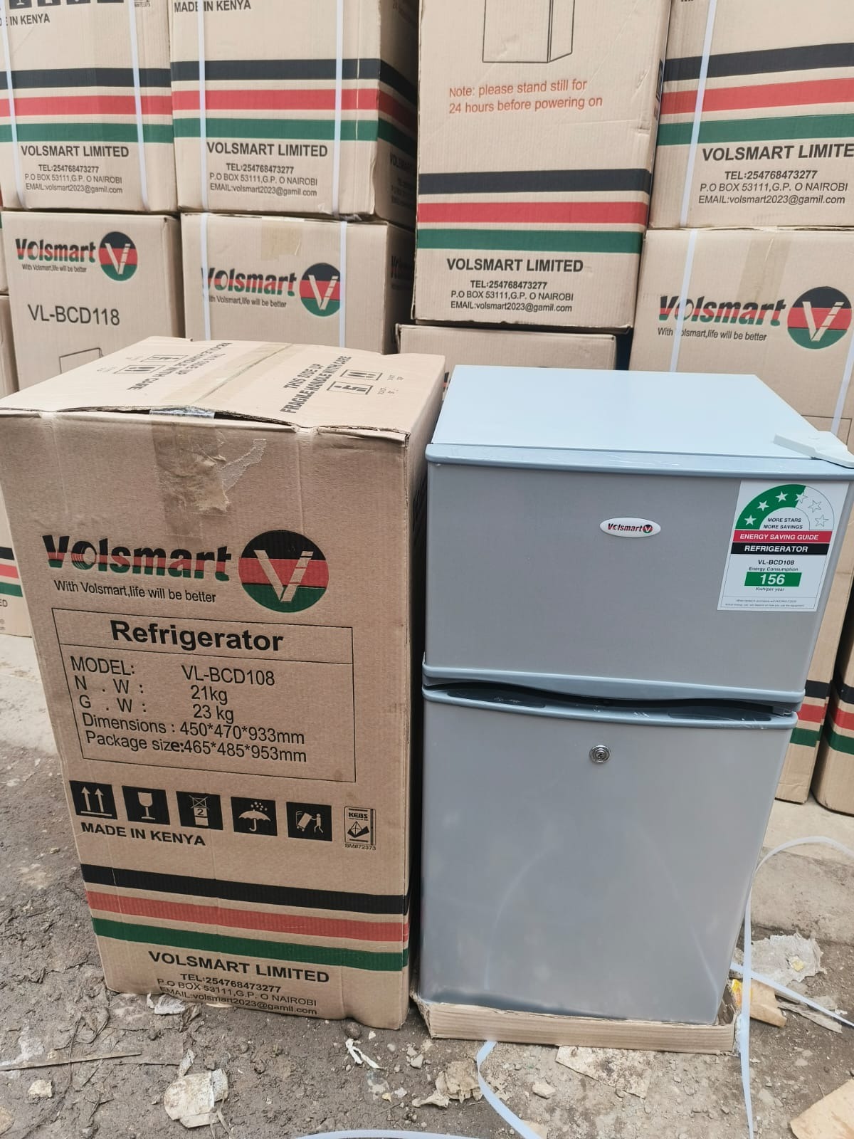 Volsmart 108litres double door