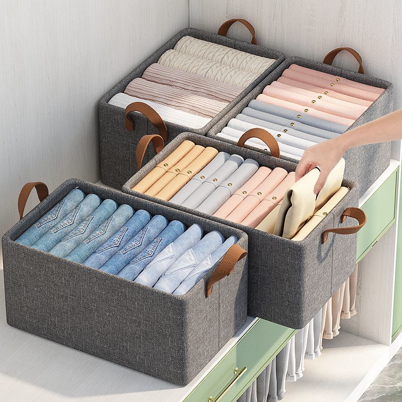 Foldable multipurpose HARD FABRIC clothes/closet organizer