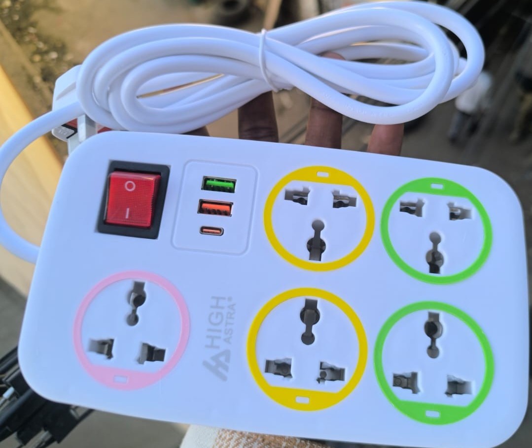 5-Socket Power Extension + USB & Type-C | 3M | Kenya