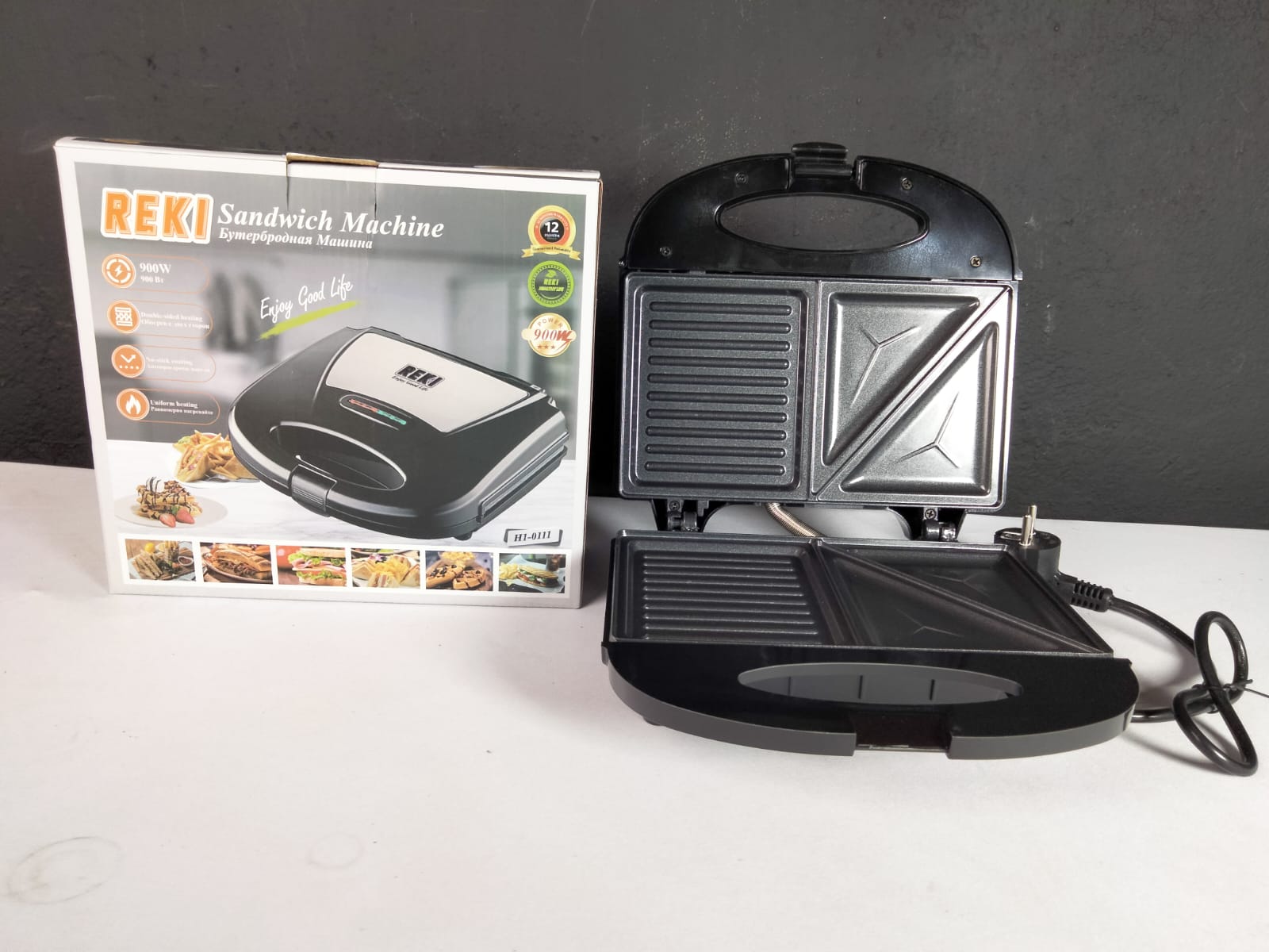 reki 2slice sandwich maker and grill