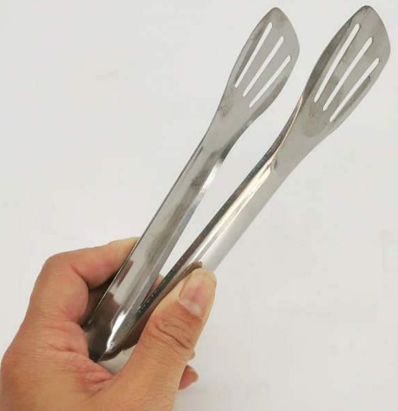 Stainless steel food tong