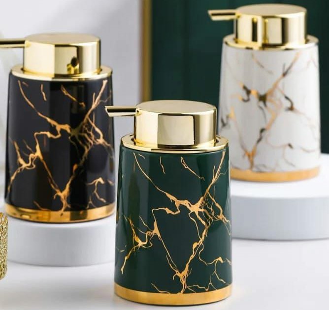 Marble soap pump / dispenser